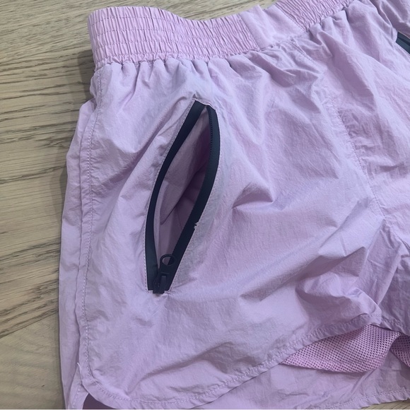 Zara Lavender Athletic Nylon High Waist Shorts - Picture 9 of 11
